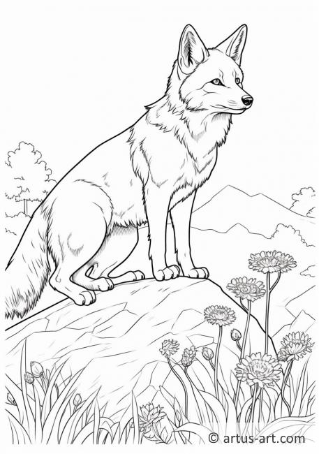 Page de coloriage du coyote